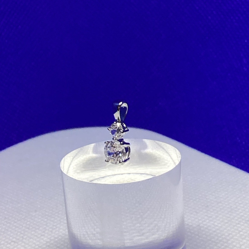 Necklace Pendant with Faux Diamonds